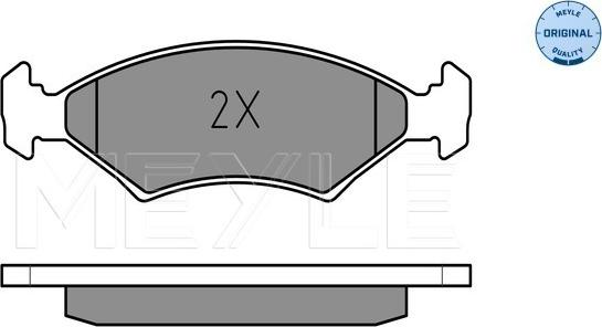 Meyle 025 207 5318 - Kit de plaquettes de frein, frein à disque cwaw.fr