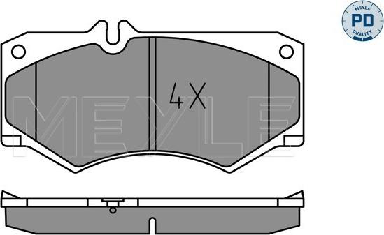 Meyle 025 207 8418/PD - Kit de plaquettes de frein, frein à disque cwaw.fr