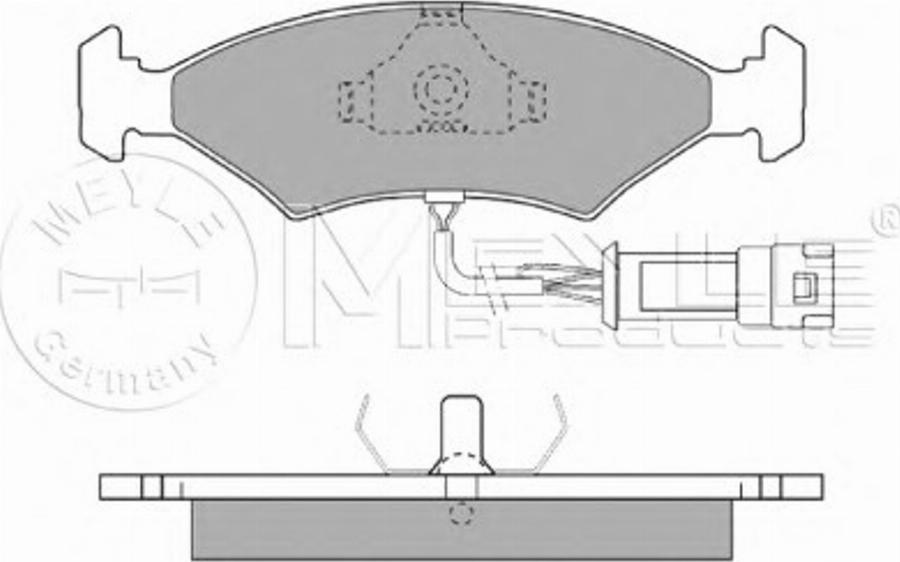 Meyle 0252078318W - Kit de plaquettes de frein, frein à disque cwaw.fr