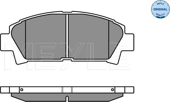 Meyle 025 219 6115/W - Kit de plaquettes de frein, frein à disque cwaw.fr