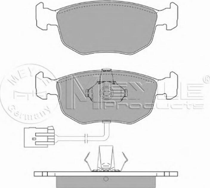 Meyle 0252191019W - Kit de plaquettes de frein, frein à disque cwaw.fr