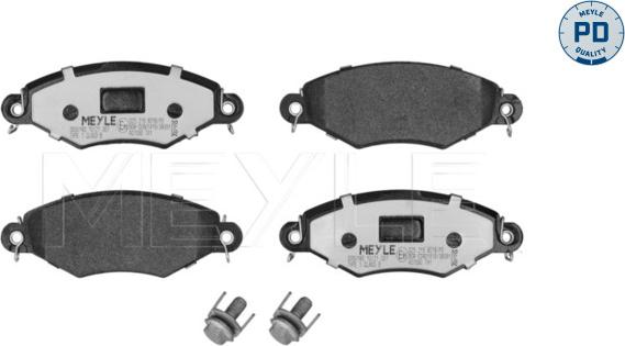 Meyle 025 219 8018/PD - Kit de plaquettes de frein, frein à disque cwaw.fr