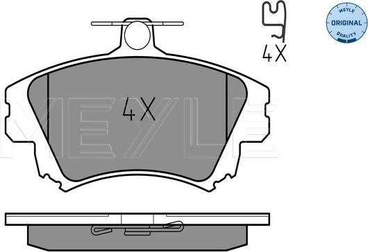 Meyle 025 219 8317 - Kit de plaquettes de frein, frein à disque cwaw.fr