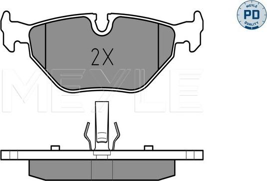 Meyle 025 219 3417/PD - Kit de plaquettes de frein, frein à disque cwaw.fr