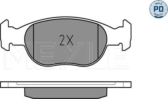 Meyle 025 219 3017/PD - Kit de plaquettes de frein, frein à disque cwaw.fr