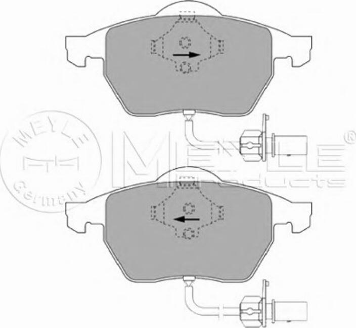 Meyle 025 219 3819/W - Kit de plaquettes de frein, frein à disque cwaw.fr