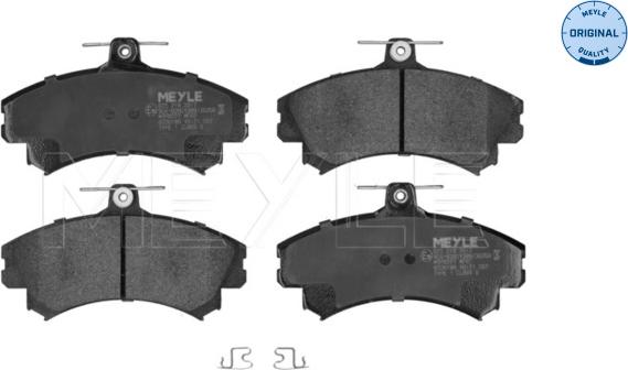 Meyle 025 219 2017 - Kit de plaquettes de frein, frein à disque cwaw.fr