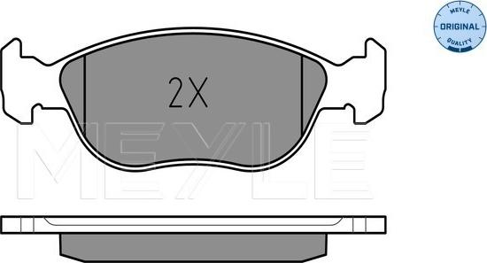 Meyle 025 219 2818 - Kit de plaquettes de frein, frein à disque cwaw.fr