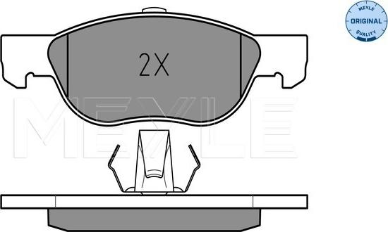 Meyle 025 219 2818 - Kit de plaquettes de frein, frein à disque cwaw.fr