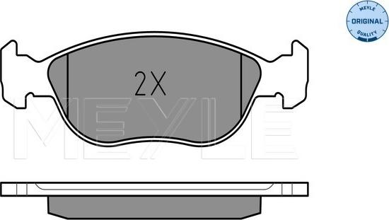 Meyle 025 219 2717/W - Kit de plaquettes de frein, frein à disque cwaw.fr