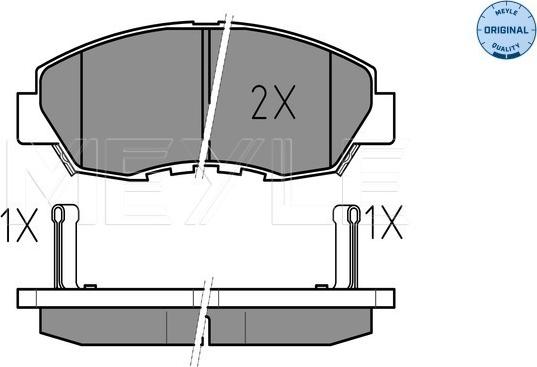 Meyle 025 214 9918/W - Kit de plaquettes de frein, frein à disque cwaw.fr