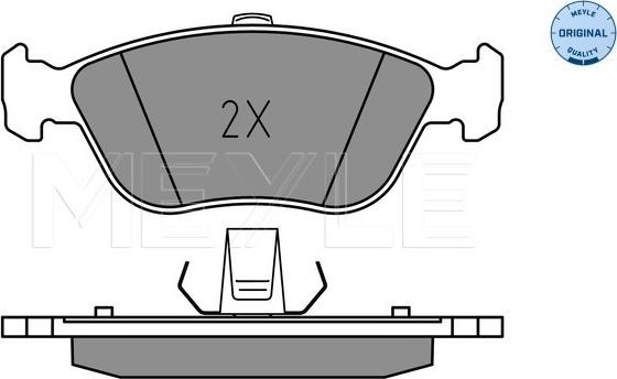 Meyle 025 214 9219 - Kit de plaquettes de frein, frein à disque cwaw.fr