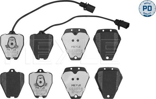 Meyle 025 214 5418/PD - Kit de plaquettes de frein, frein à disque cwaw.fr