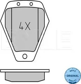 Meyle 025 214 5418/W - Kit de plaquettes de frein, frein à disque cwaw.fr