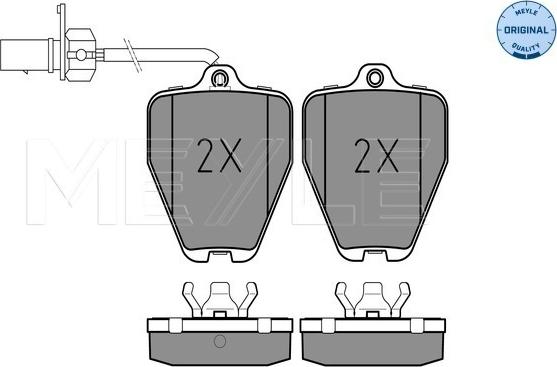 Meyle 025 214 5218/W - Kit de plaquettes de frein, frein à disque cwaw.fr