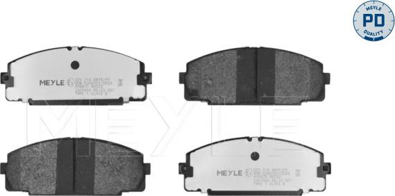 Meyle 025 214 6815/PD - Kit de plaquettes de frein, frein à disque cwaw.fr