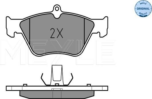 Meyle 025 214 1117 - Kit de plaquettes de frein, frein à disque cwaw.fr