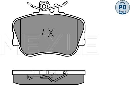 Meyle 025 214 3920/PD - Kit de plaquettes de frein, frein à disque cwaw.fr