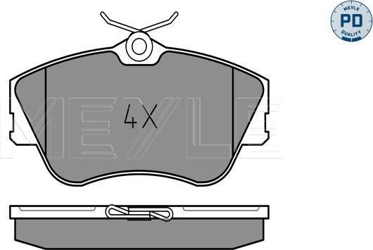 Meyle 025 214 7919/PD - Kit de plaquettes de frein, frein à disque cwaw.fr