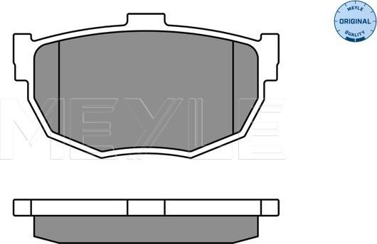 Meyle 025 215 5314/W - Kit de plaquettes de frein, frein à disque cwaw.fr