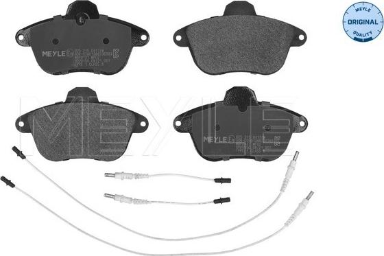 Meyle 025 215 0417/W - Kit de plaquettes de frein, frein à disque cwaw.fr