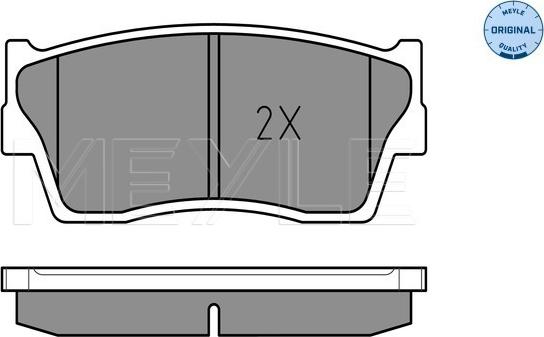 Meyle 025 215 0014/W - Kit de plaquettes de frein, frein à disque cwaw.fr