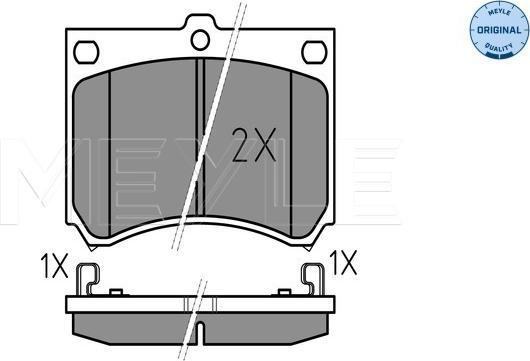 Meyle 025 215 3915 - Kit de plaquettes de frein, frein à disque cwaw.fr