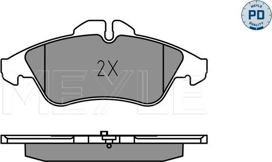 Meyle 025 215 7620/PD - Kit de plaquettes de frein, frein à disque cwaw.fr