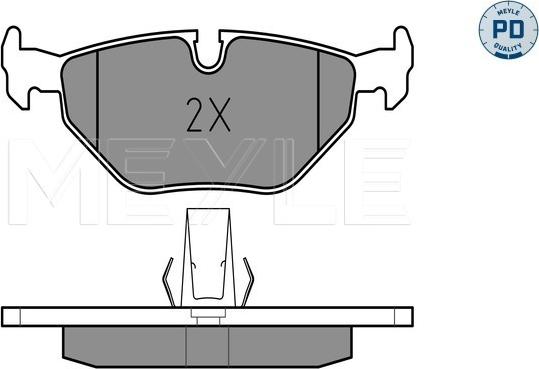 Meyle 025 216 9117/PD - Kit de plaquettes de frein, frein à disque cwaw.fr