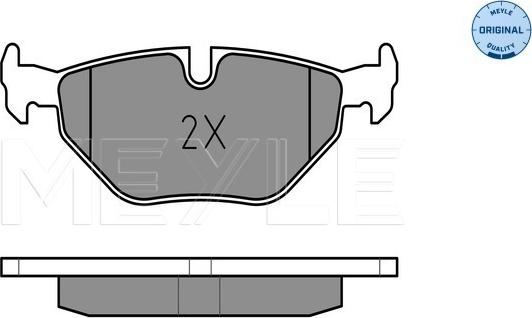 Meyle 025 216 9117 - Kit de plaquettes de frein, frein à disque cwaw.fr