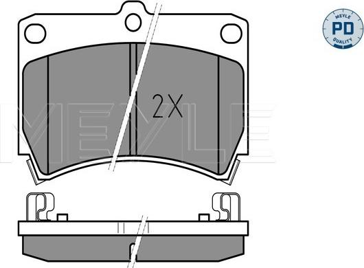 Meyle 025 216 5415/PD - Kit de plaquettes de frein, frein à disque cwaw.fr