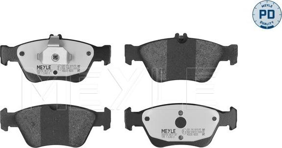 Meyle 025 216 6419/PD - Kit de plaquettes de frein, frein à disque cwaw.fr