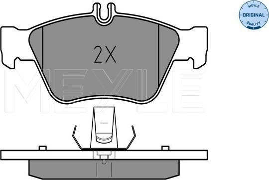 Meyle 025 216 6419 - Kit de plaquettes de frein, frein à disque cwaw.fr