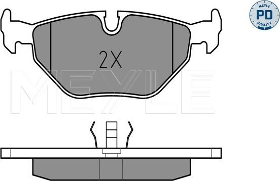 Meyle 025 216 0717/PD - Kit de plaquettes de frein, frein à disque cwaw.fr