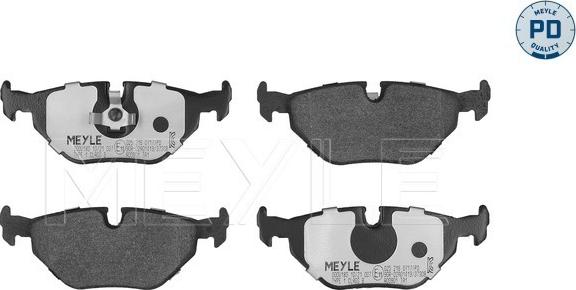 Meyle 025 216 0717/PD - Kit de plaquettes de frein, frein à disque cwaw.fr