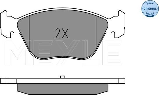 Meyle 0252163619/W - Kit de plaquettes de frein, frein à disque cwaw.fr