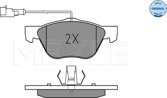 Meyle 025 216 3619/W - Kit de plaquettes de frein, frein à disque cwaw.fr