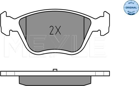 Meyle 0252163719/W - Kit de plaquettes de frein, frein à disque cwaw.fr