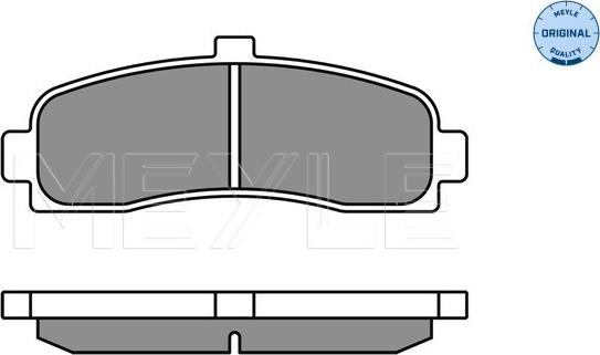 Meyle 025 216 2615 - Kit de plaquettes de frein, frein à disque cwaw.fr