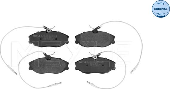 Meyle 025 216 7419/W - Kit de plaquettes de frein, frein à disque cwaw.fr