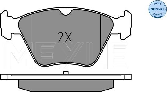 Meyle 025 216 7020 - Kit de plaquettes de frein, frein à disque cwaw.fr