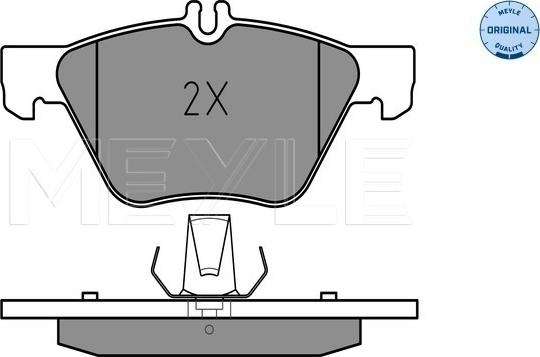 Meyle 025 216 7020 - Kit de plaquettes de frein, frein à disque cwaw.fr