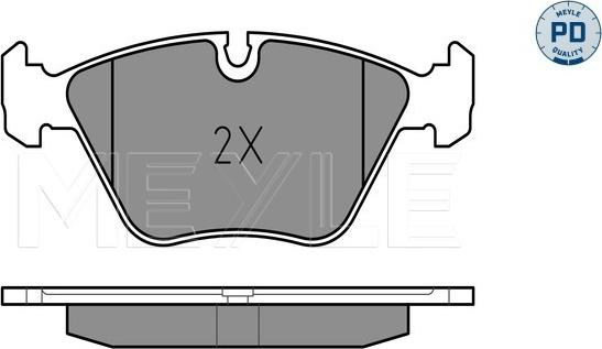 Meyle 025 216 7720/PD - Kit de plaquettes de frein, frein à disque cwaw.fr