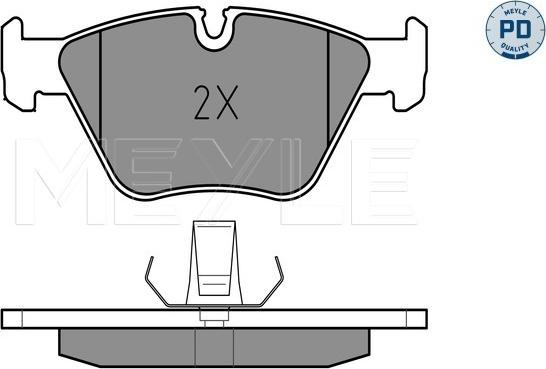 Meyle 025 216 7720/PD - Kit de plaquettes de frein, frein à disque cwaw.fr