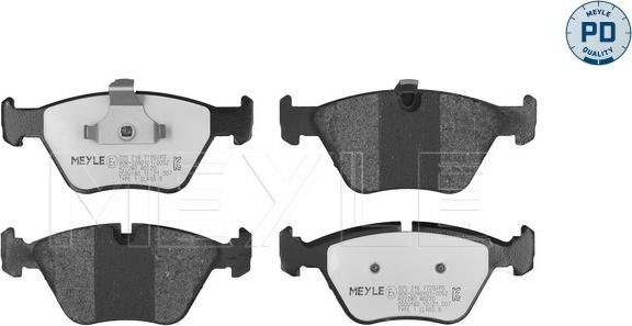 Meyle 025 216 7720/PD - Kit de plaquettes de frein, frein à disque cwaw.fr