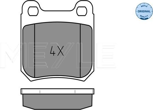 Meyle 025 210 5115 - Kit de plaquettes de frein, frein à disque cwaw.fr