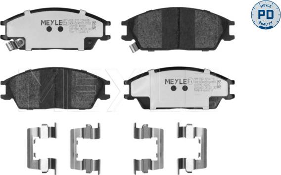 Meyle 025 210 1214/PD - Kit de plaquettes de frein, frein à disque cwaw.fr