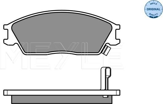 Meyle 025 210 1214/W - Kit de plaquettes de frein, frein à disque cwaw.fr