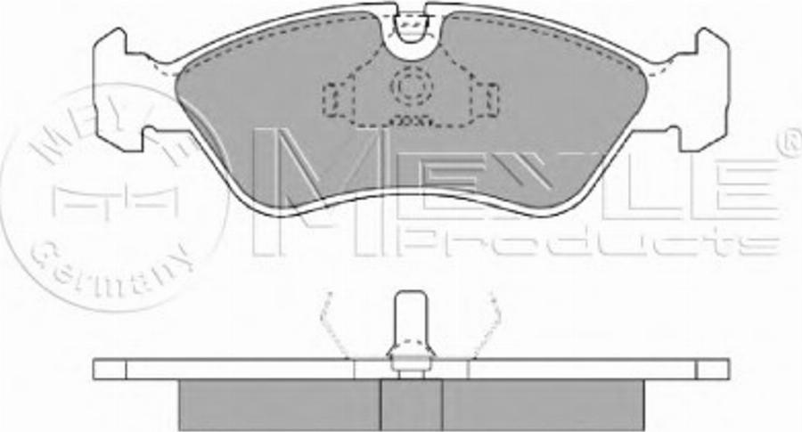 Meyle 0252119017 - Kit de plaquettes de frein, frein à disque cwaw.fr