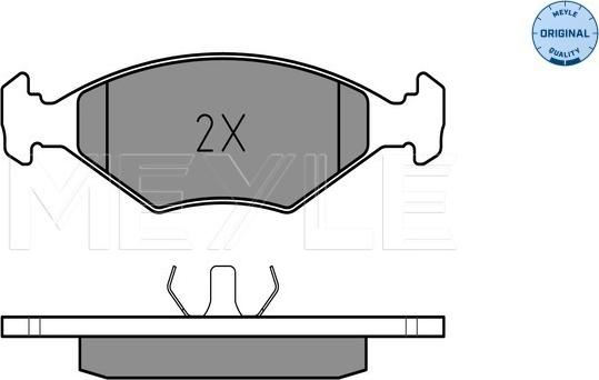 Meyle 025 211 9318 - Kit de plaquettes de frein, frein à disque cwaw.fr